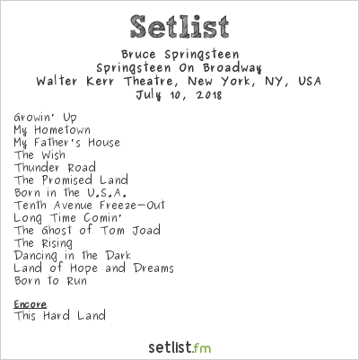 rep tour setlist