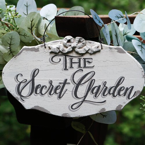 vintage garden signs