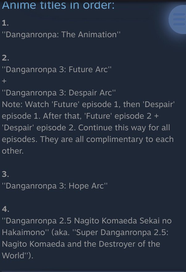 danganronpa watch order