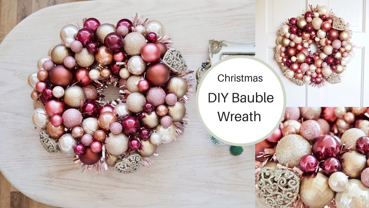 diy bauble wreath