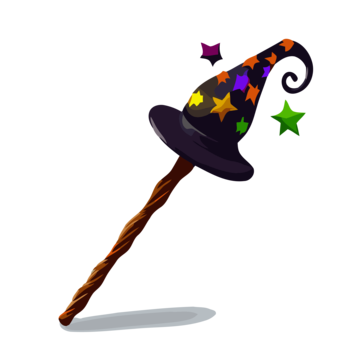 witch wand clipart