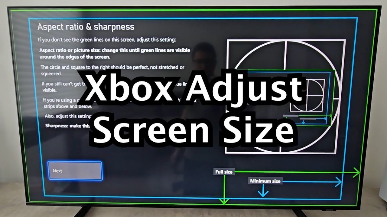 how to change screen size xbox one