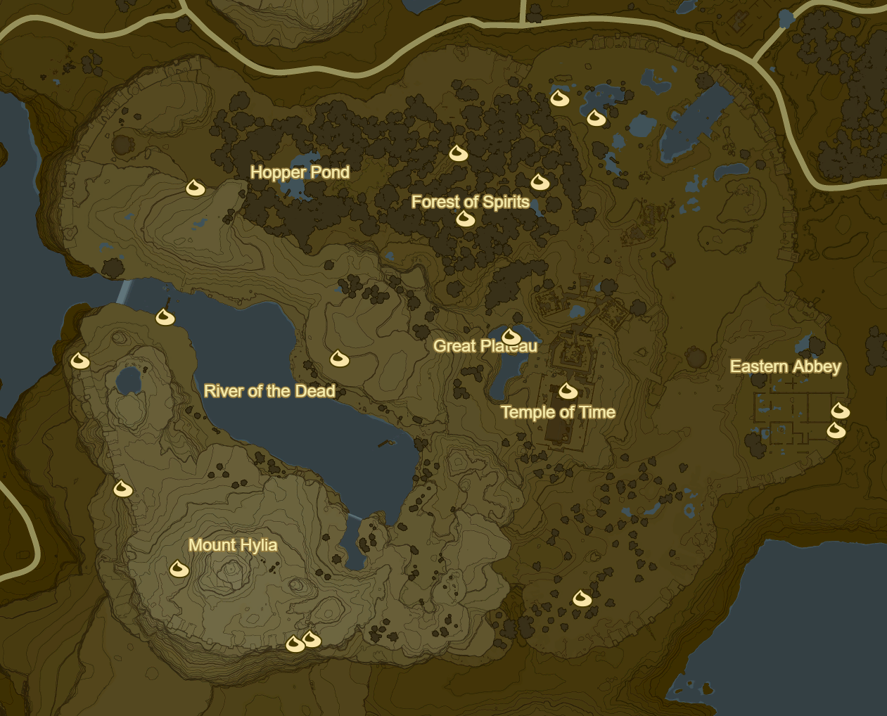 botw map great plateau
