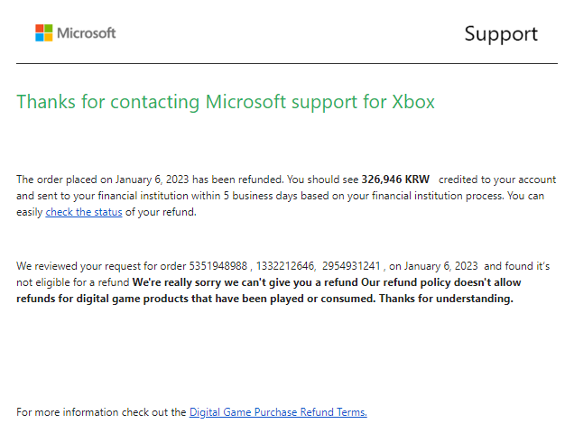 xbox request refund