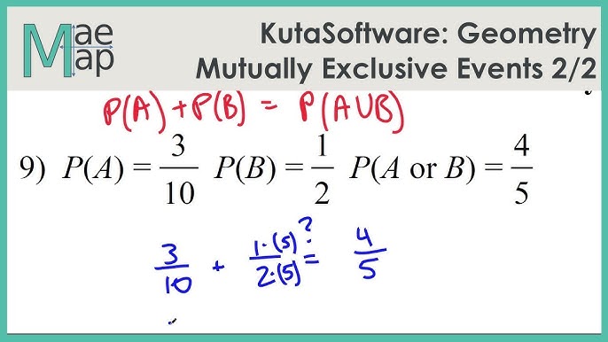 independent and dependent events kuta software