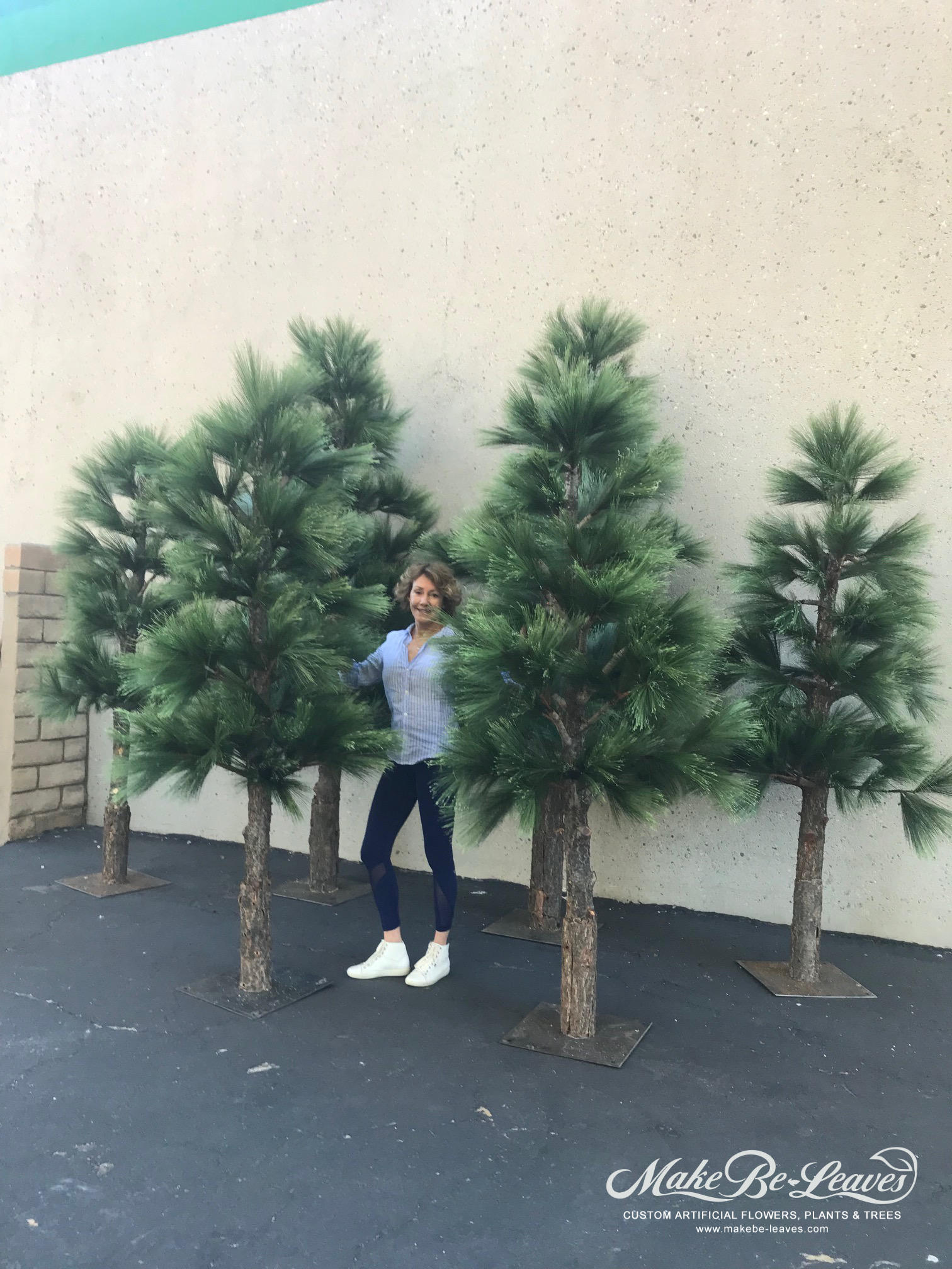 artificial pine trees
