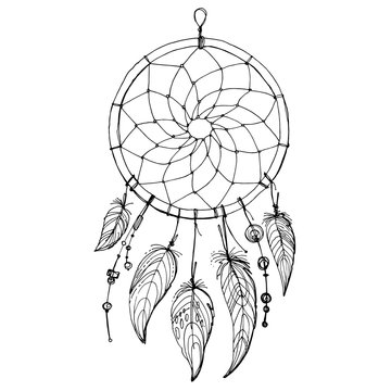 unique dream catcher drawing