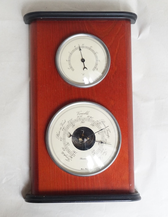 vintage thermometer barometer