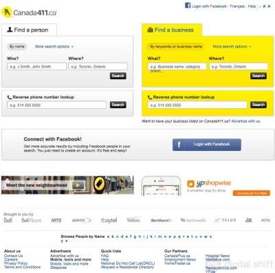 411 canada reverse lookup