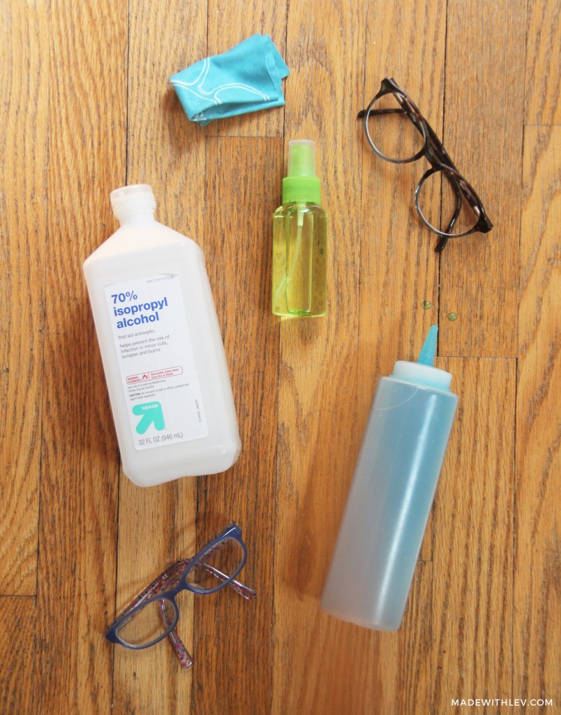 homemade eye glasses cleaner