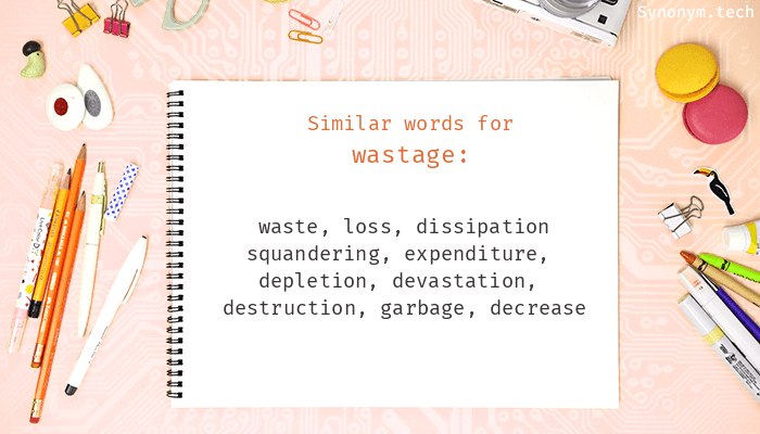 synonyms of wastage