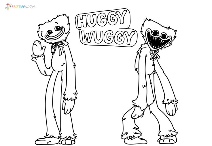 huggy wuggy dibujos para colorear