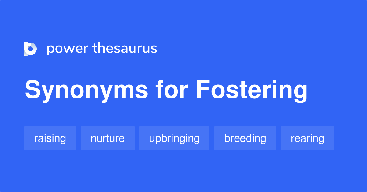 synonyms for foster