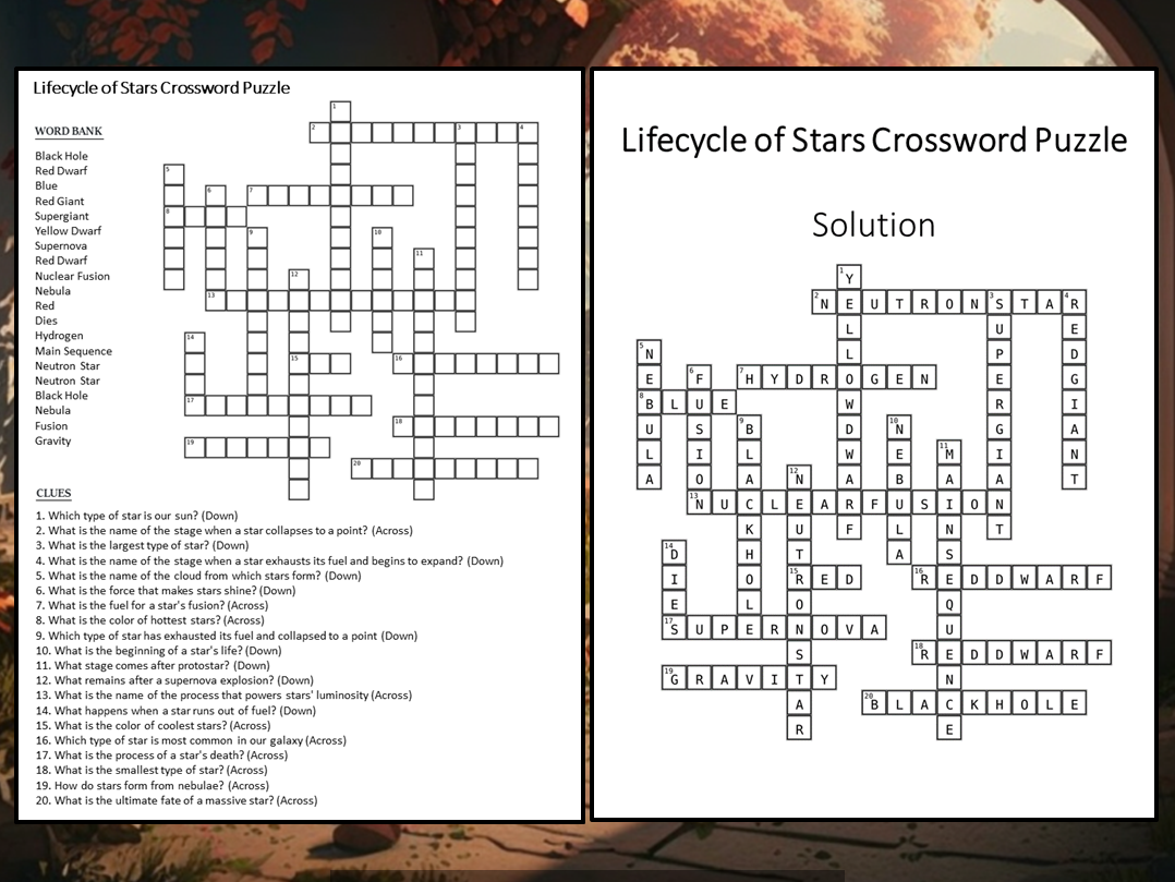 red giant star crossword