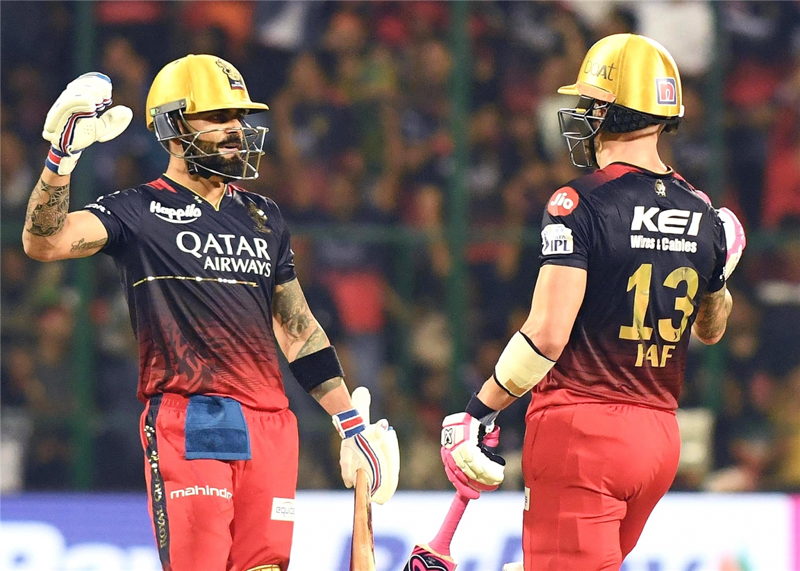 kolkata knight riders vs royal challengers bangalore standings