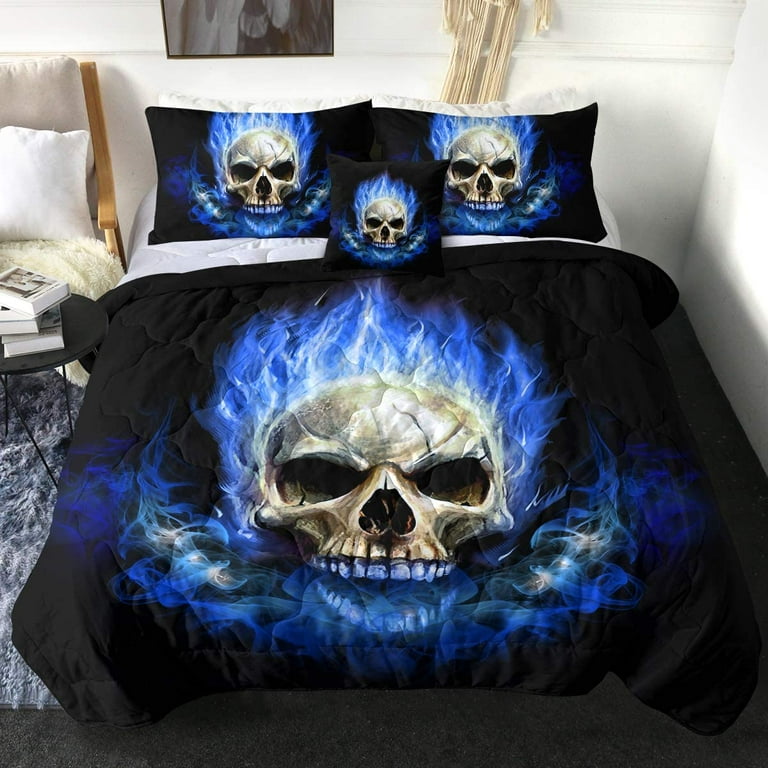 skull bedspreads