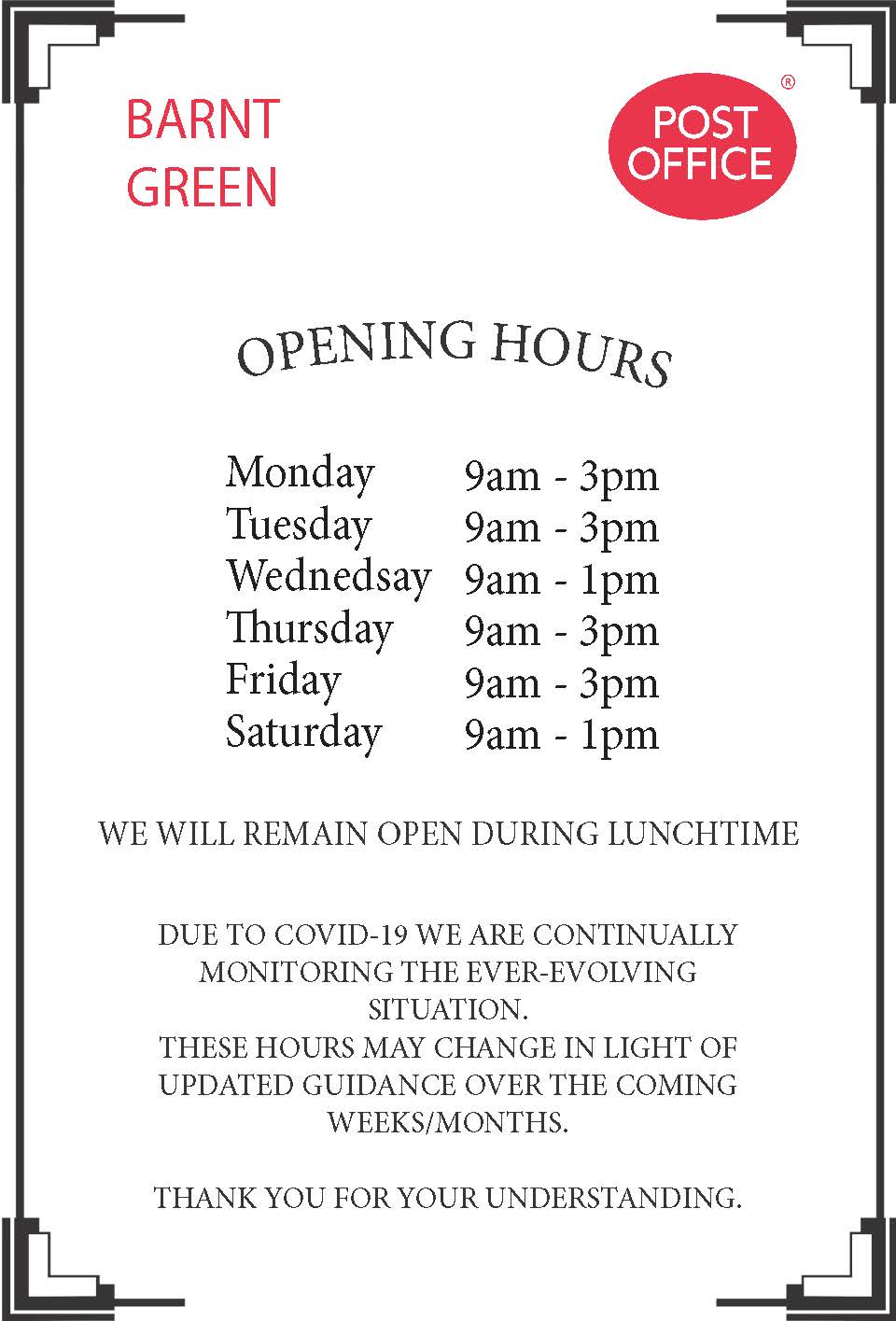 post office closing times