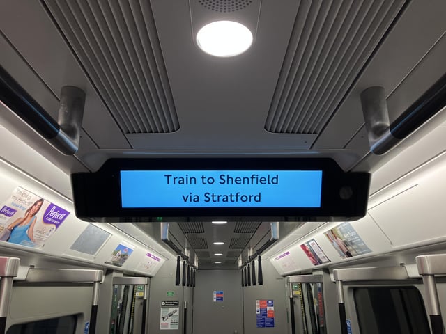 trains from shenfield to stratford