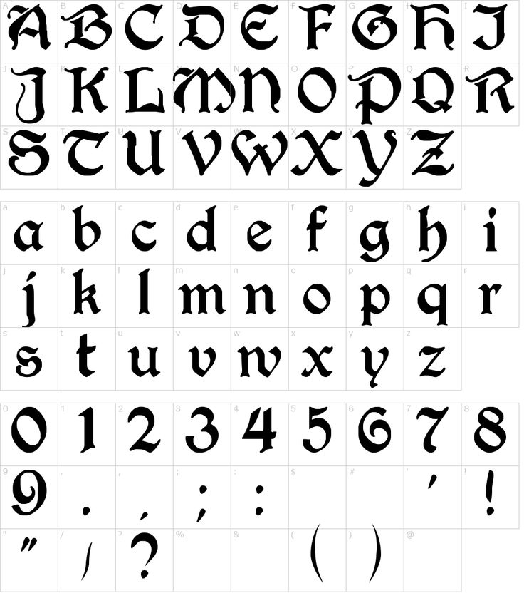 font generator gothic