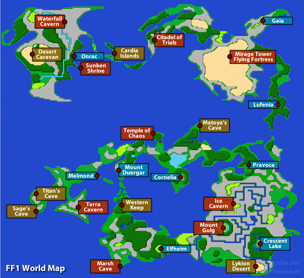 ff1 nes map