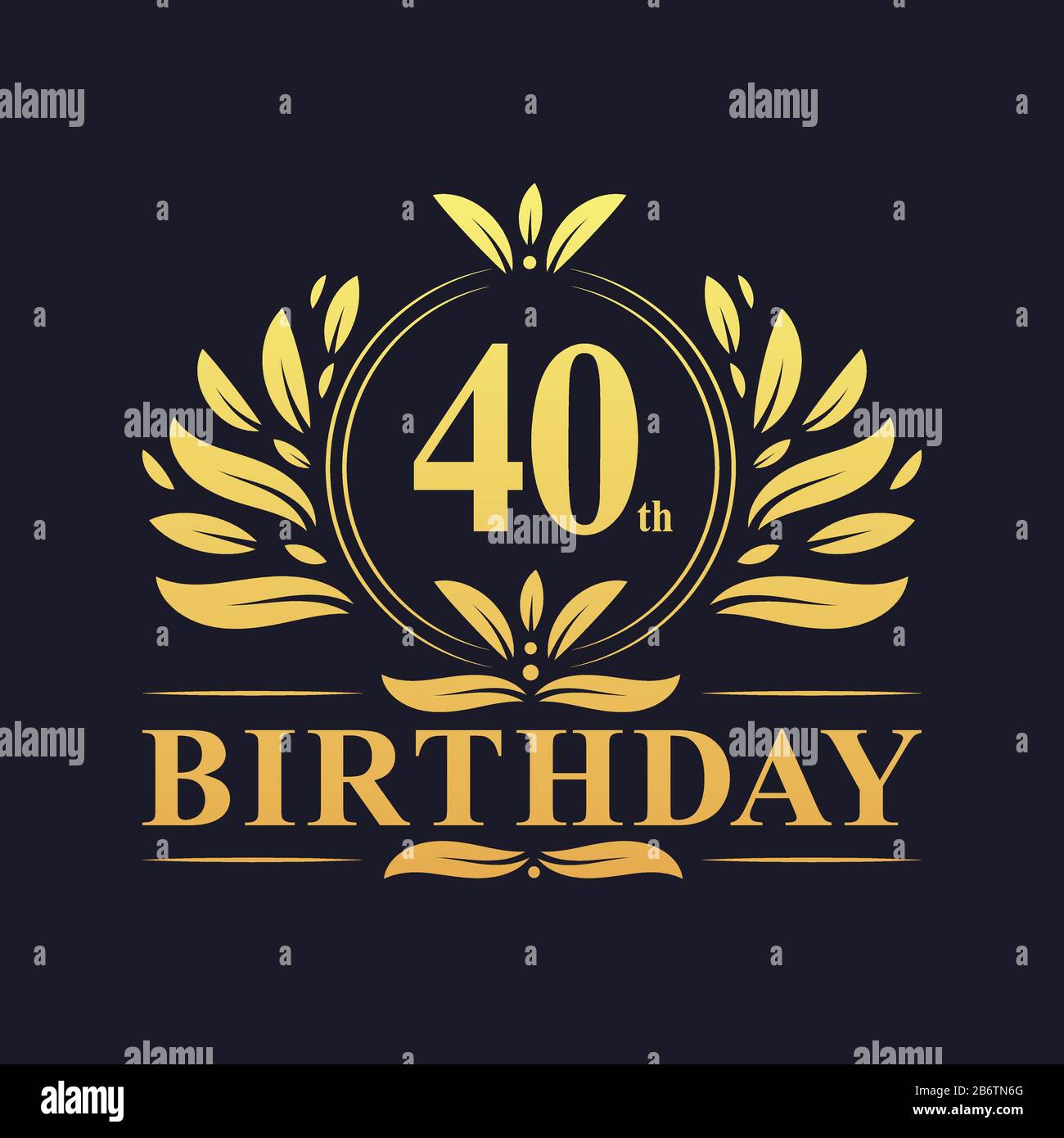 what is the color for 40th birthday