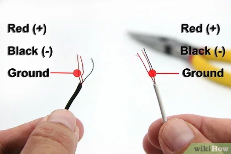 speaker wire to aux