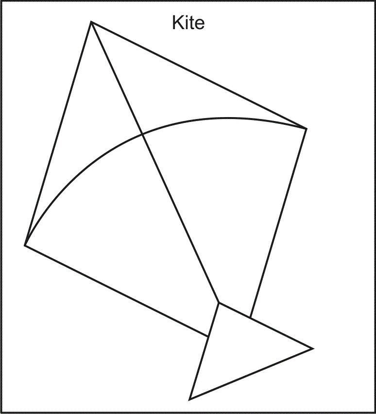 kite drawing images