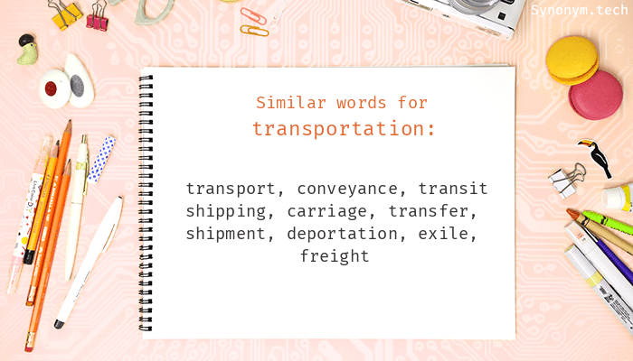 synonyms for transportation