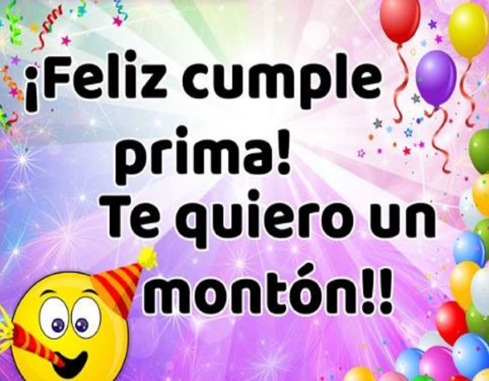 feliz cumpleaños prima te quiero