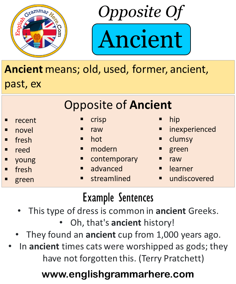 antonyms ancient