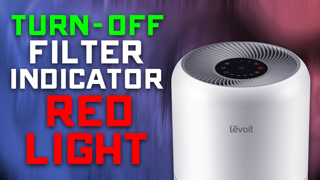 levoit air filter red light reset