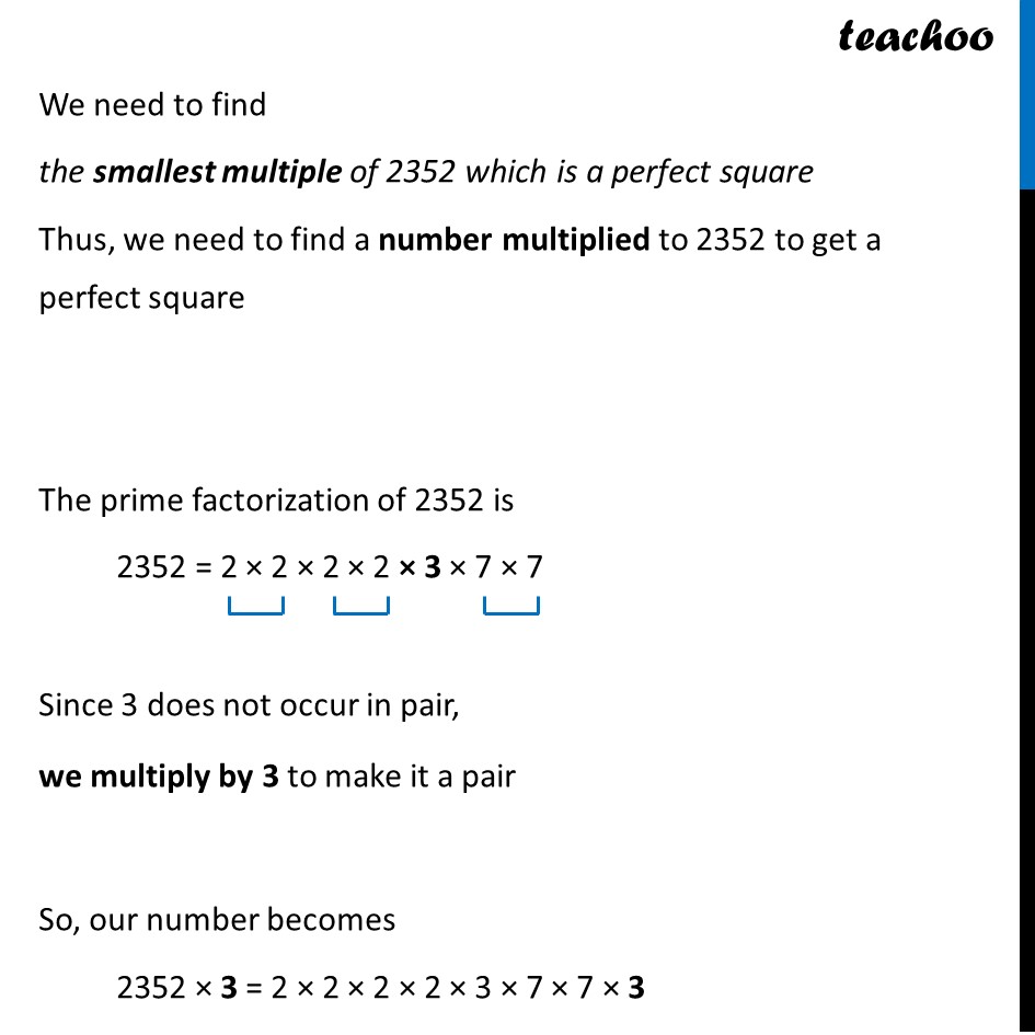 is 2352 a perfect square