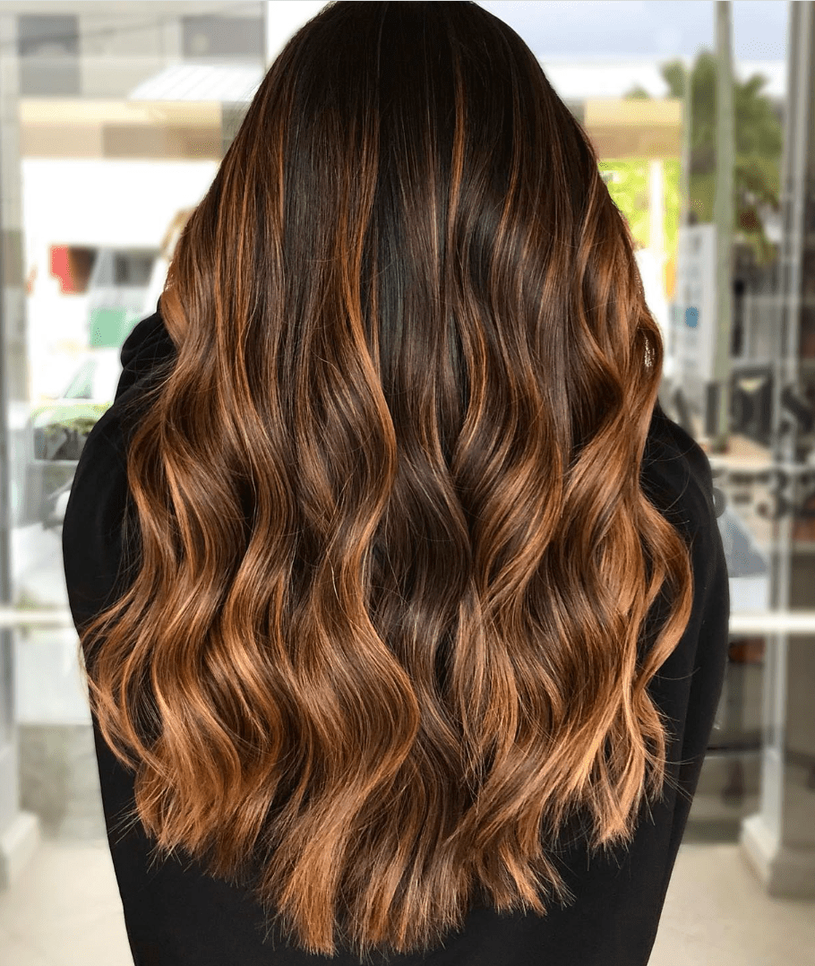 brown hair balayage