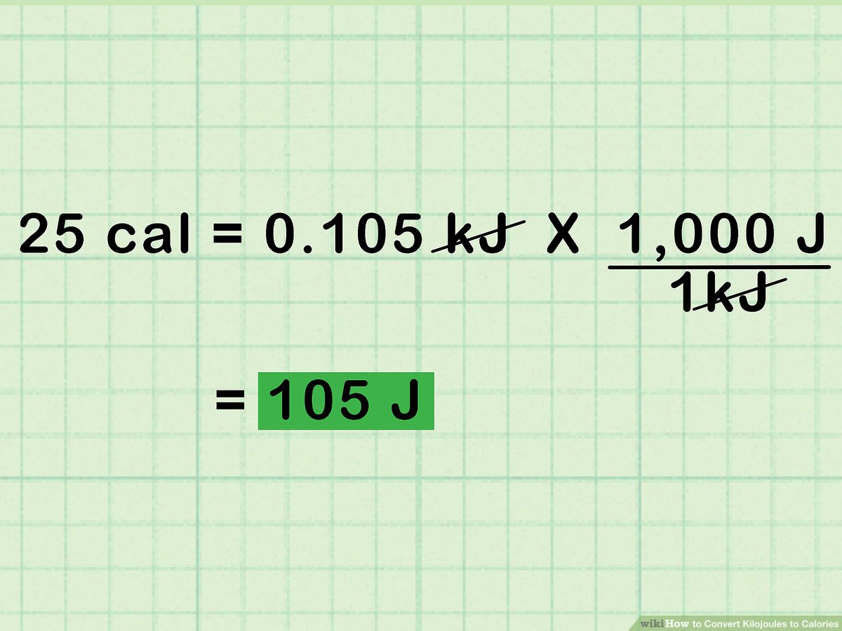 convert kcal to kjoules