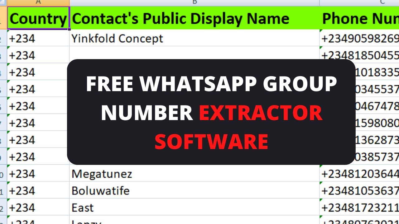 whatsapp group number extractor