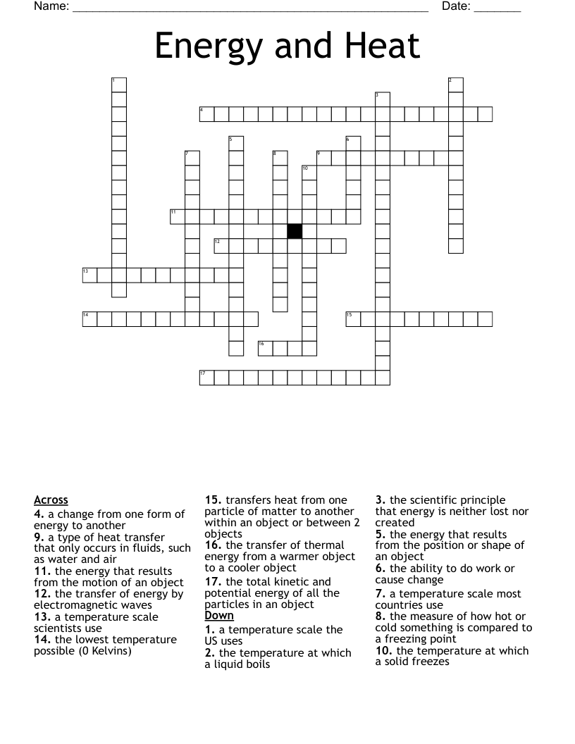 temperature scale crossword clue