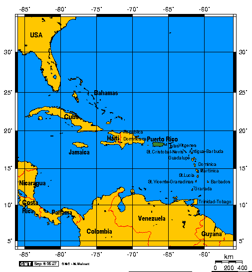 puerto rico latitude and longitude