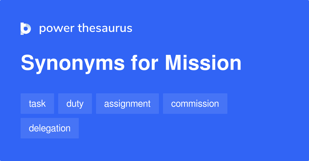 mission synonym