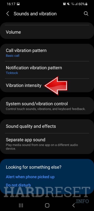 how to turn off vibration in samsung a70