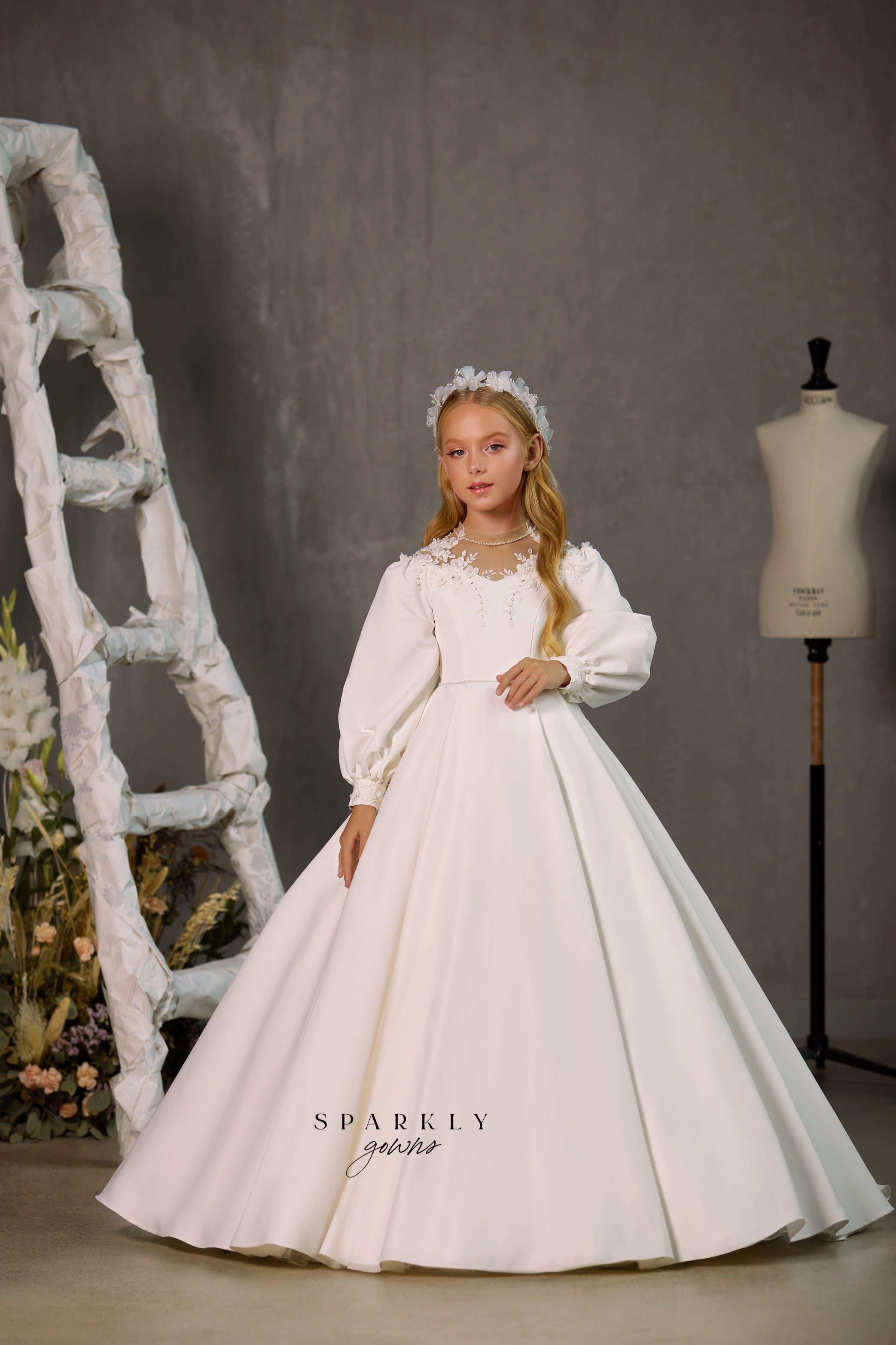 long communion dresses