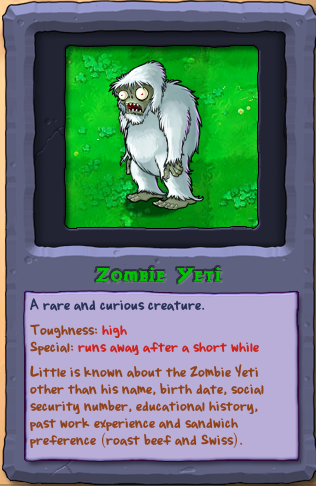 yeti pvz