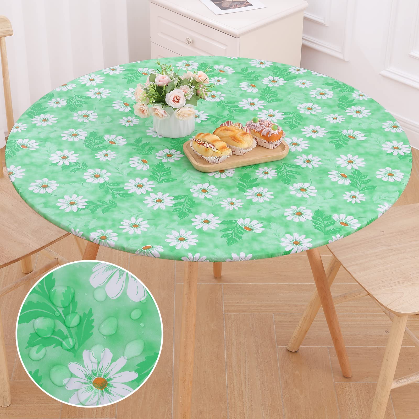 plastic round tablecloths with elastic