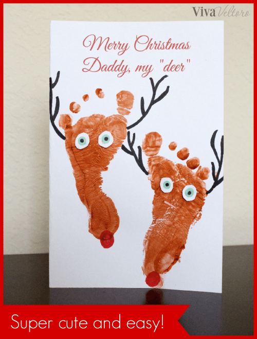 reindeer card footprint