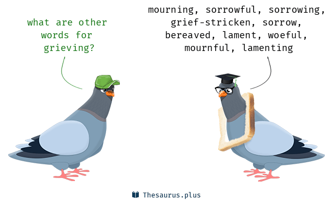 grieving synonym