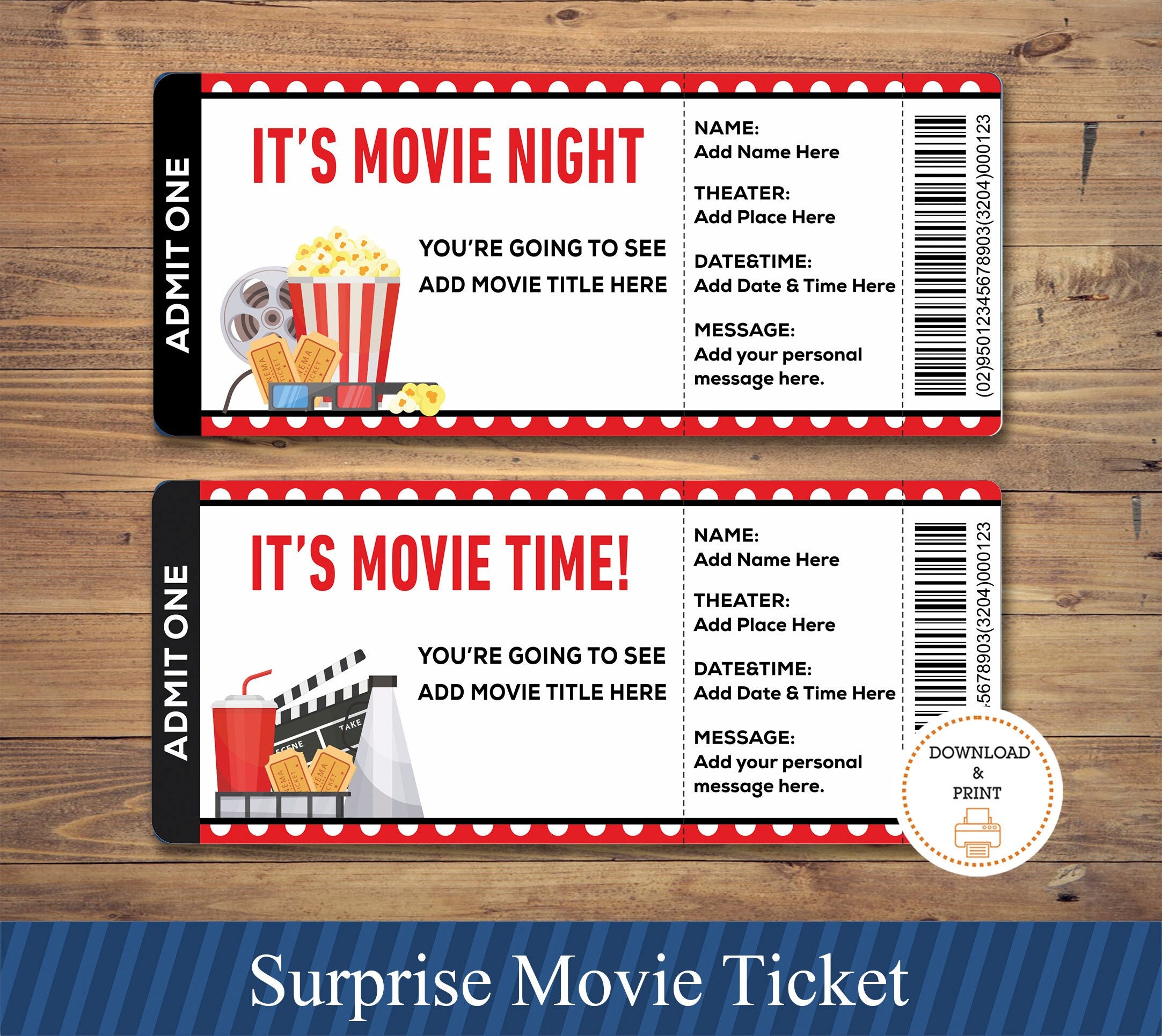 movie tickets