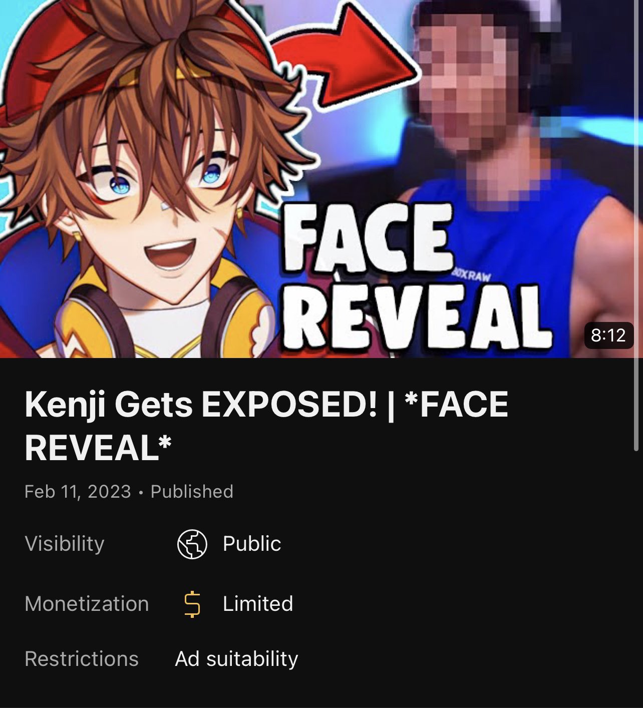 kenji vtuber face reveal