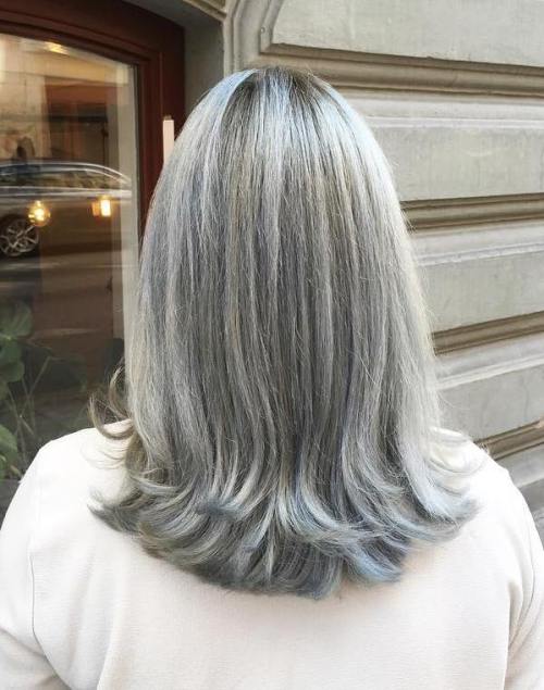 hairstyles for grey hair over 50