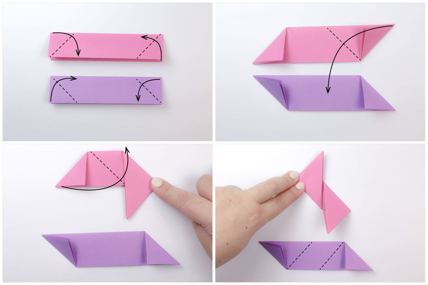 ninja star origami steps