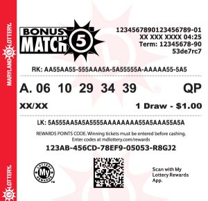 maryland bonus match 5 winning numbers