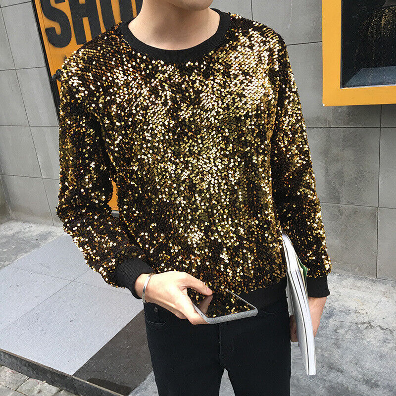 sequin shirt men